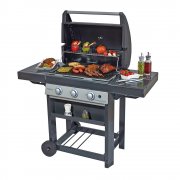 Campingaz Gasgrill 3 Series Classic LB BBQ Grillwagen mit drei Edelstahlbrennern und Thermometer