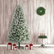 CANNYONLY k&uuml;nstlicher 2,25 Meter Weihnachtsbaum im Schnee-Design f&uuml;r Innen und Aussen