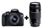 Canon EOS 1300D + 18-55mm Objektiv + 75-300 mm Objektiv f&uuml;r 366&euro; (statt 499&euro;)