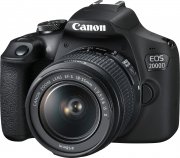Canon EOS 2000D 24.1 Megapixel Full HD WLAN Spiegelreflexkamera mit Objektiv EF-S 18-55