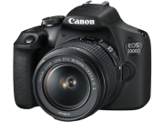 Canon EOS 2000D Spiegelreflexkamera mit dem Objektiv EF-S 18-55 IS II Kit