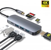Cappuon 7-in-1 Aluminium Multiport USB-C Hub