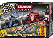 Carrera Carrera Go!!! Speed Grip Rennbahn mit Vettels Ferrari & Hamiltons Mercedes-AMG