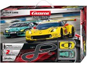 Carrera Evolution Super Cars Rennbahn inkl. 2 Autos