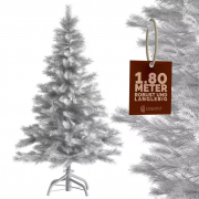 Casaria 180cm K&uuml;nstlicher Weihnachtsbaum Wei&szlig; inkl. St&auml;nder