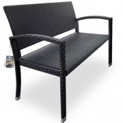 Casaria 2-Sitzer Polyrattan Gartenbank 122x58x87cm