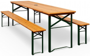 Casaria 3-teilige Bierzeltgarnitur 170cm klappbar