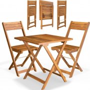 Casaria 3-teilige Garten-Sitzgruppe aus Akazienholz