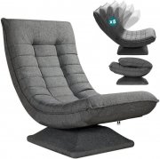 Casaria Aberdeen Relaxsessel 360&deg; Drehbar mit 5-fach verstellbarer R&uuml;ckenlehne