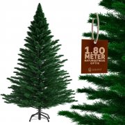 Casaria Edeltanne K&uuml;nstlicher Weihnachtsbaum 180cm inkl. Metallfu&szlig;