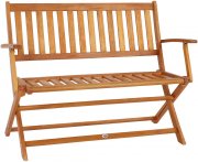 Casaria klappbare Gartenbank 120x55x90cm aus witterungsbest&auml;ndigem Eukalyptusholz