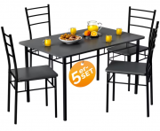 Casaria Leo 5-teilige Sitzgruppe f&uuml;r bis zu 4 Personen