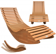 Casaria Saunaliege Java 155x60x93cm Akazie FSC-zertifiziert
