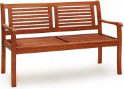 Casaria Wetterfeste 2-Sitzer Gartenbank 120x60x90cm aus Eukalyptusholz