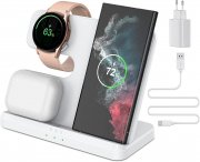 CAVN 3 in 1 Wireless Charger Kabellose Ladestation f&uuml;r Samsung