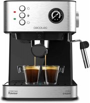 Cecotec Cafetera Express Power Espresso 20 Professionale Kaffeemaschine mit Milch Aufsch&auml;umd&uuml;se