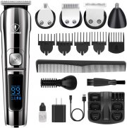 Ceenwes Professionelles Herrenpflegeset mit Haarschneider,Barttrimmer und Nasenhaartrimmer