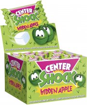 Center Shock Hidden Apple Box mit 100 Kaugummis extra-sauer mit Apfel-Geschmack