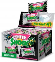 Center Shock Monster Mix Box mit 100 Kaugummis extra-sauer mit Cola- & Blutorangen-Geschmack