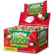 Center Shock Rolling Cherry Box mit 100 Kaugummis extra-sauer mit Kirsch-Geschmack