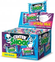 Center Shock Scary Mix Box mit 100 Kaugummis extra-sauer mit verschiedenen Sorten