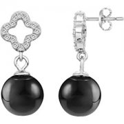  CERANITY Damen Ohrringe schwarz keramik & sterling silber & Zirconoxid f&uuml;r 23,60&euro;