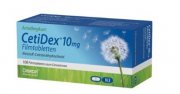 CetiDex 10mg Filmtabletten Cetirzin (100 St&uuml;ck) f&uuml;r 5,30 &euro; f&uuml;r Aliva Neukunden (f&uuml;r Allergiker)