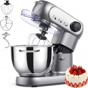 CFORM K&uuml;chenmaschine mit 4.5 Liter Edelstahl-Sch&uuml;ssel, R&uuml;hrbesen, Knethaken und Schlagbesen