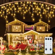 CGN 10 Meter Eisregen LED Lichterkette mit Fernbedienung