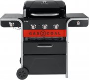 Char-Broil Gas2Coal 330 3 Brenner Hybrid Gas und Kohlegrill mit Seitenbrenner