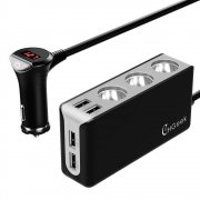 CHGeek Auto Ladeger&auml;t, 120W 12V/24V USB KFZ Ladeger&auml;t 6.8A 4 USB Ports