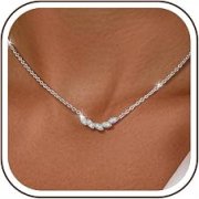 Chihayafuji 925 Silber Kette mit Zirkonia f&uuml;r nur 6,64&euro;