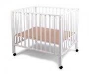 CHILDHOME Laufgitter 93 wei&szlig; 75 x 95 cm + R&auml;der f&uuml;r 119,99&euro; statt 152,15&euro;