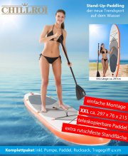 Chillroi Stand-Up-Paddling-Board Komplett-Set bei Norma f&uuml;r 188,15 Euro