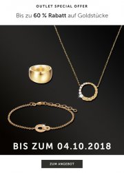 CHRIST Outlet Special - bis zu 60% Rabatt auf Goldst&uuml;cke + 20% Extra-Rabatt on top!