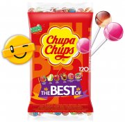 Chupa Chups Best of Lutscher-Beutel mit 120 Lollis in 6 Geschmacksrichtungen