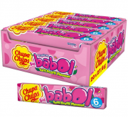 Chupa Chups Big Babol Tutti Frutti Theken-Display 20 Stangen Kaugummis mit Frucht-Geschmack
