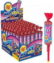 Chupa Chups Melody Pops mit 48 fruchtigen Erbeer-Lollis in Fl&ouml;tenform zum Musik spielen