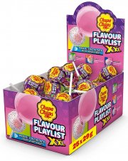 Chupa Chups XXL Flavour Playlist Kaugummi-Lutscher 25 Lollis in 3 leckeren Sorten