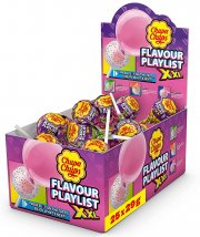 Chupa Chups XXL Flavour Playlist mit 25 fruchtigem Kaugummi-Lutscher