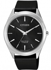 CITIZEN BJ6520-15E Herren Analog Eco-Drive Uhr mit Leder Armband
