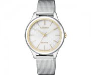 CITIZEN Damen Analog Quarz Uhr mit Edelstahl Armband EM0504-81A