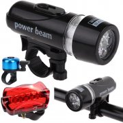 Clacce LED Fahrradbeleuchtung Set und Klingel