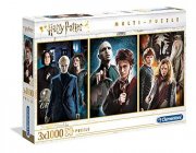 Clementoni 61884 Harry Potter &ndash; Puzzle 3 x 1000 Teile