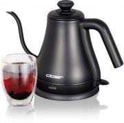 Cloer 4960 Edelstahl Wasserkocher Gooseneck 0,8 Liter