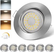 cloksh LED Einbaustrahler 5W IP44 schwenkbar (3er Pack) f&uuml;r 27,49&euro;