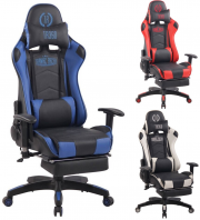 CLP TURBO XFM Kunstleder Gaming Chair mit Massagefunktion und beheizbarem Sitzbereich