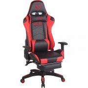 CLP Turbo XL Kunstleder B&uuml;rostuhl mit Fu&szlig;ablage in verschiedenen Farben