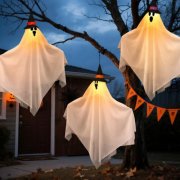 CNMTCCO Halloween-Deko: 3 LED-Geister f&uuml;r 5&euro;