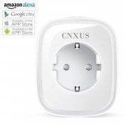 CNXUS WLAN Steckdose mit Amazon Alexa und Google Home Steuerung (App f&uuml;r IOS und Android)